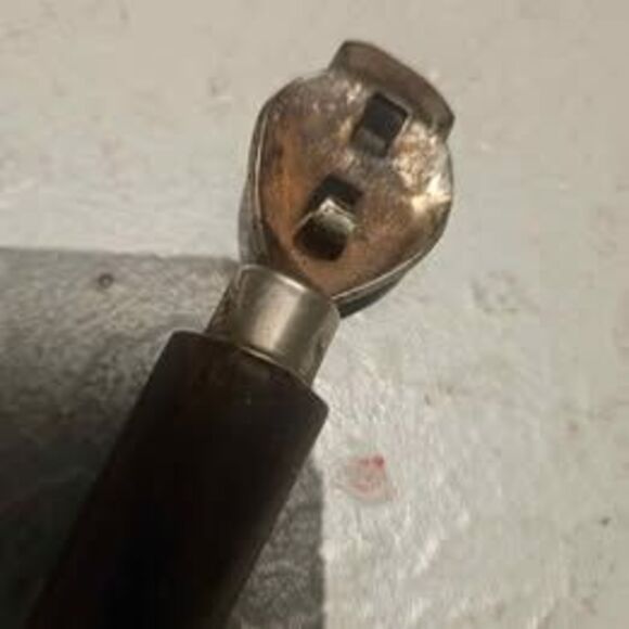 Vintage Wood Handled Metal Can Opener 7" Barware - Picture 5 of 5